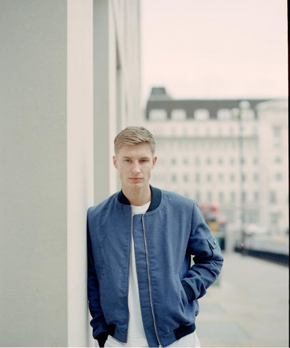 MIDNIGHT FRENCH BLUE BOMBER JACKET